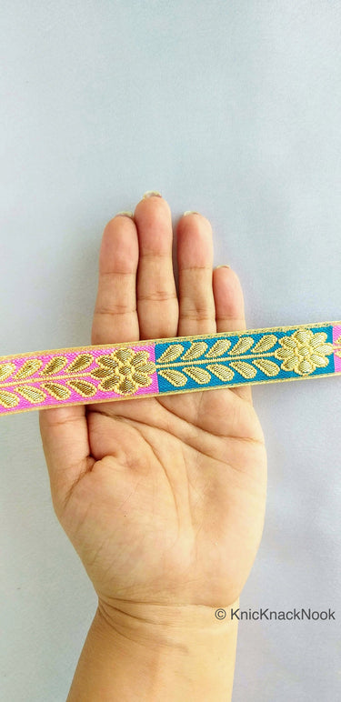 Floral Jacquard Trim Decorative Trim Fashion Trim, Ribbon Sash, Indian Trim